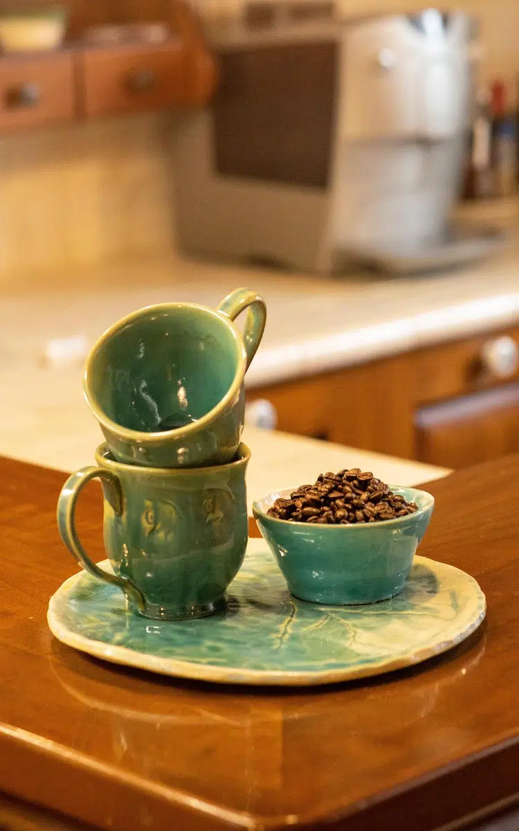 Pracownia Ceramiczna Przytul Glinę zestaw do kawy.Prace z ceramiki